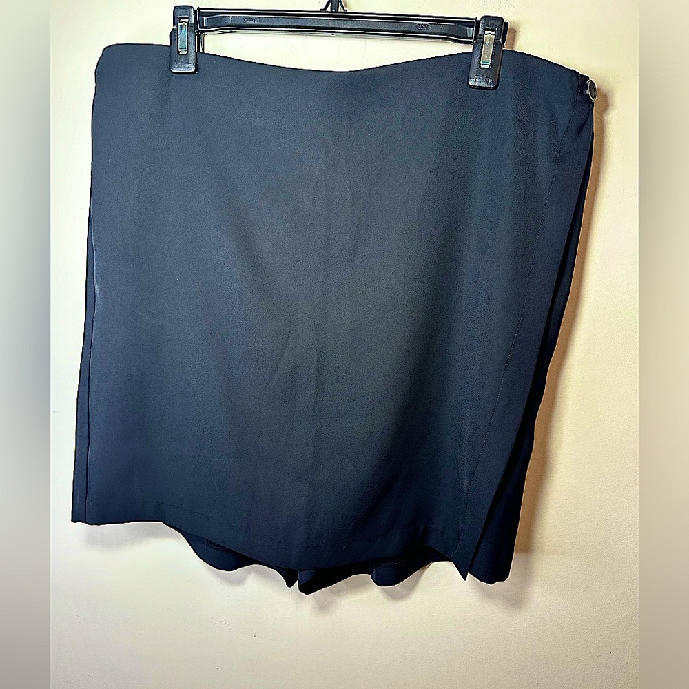 J. JILL Black Wearever Collection Easy Care Skorts w/Side Pockets Women’s Sz XL